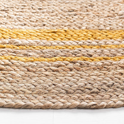 Jute Braided Round -IC-18415 / Yellow