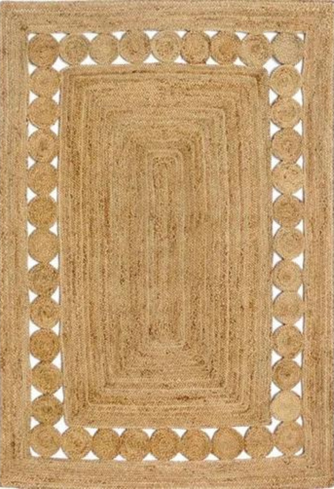 Jute Braided Rug -IC- 17094 Natural