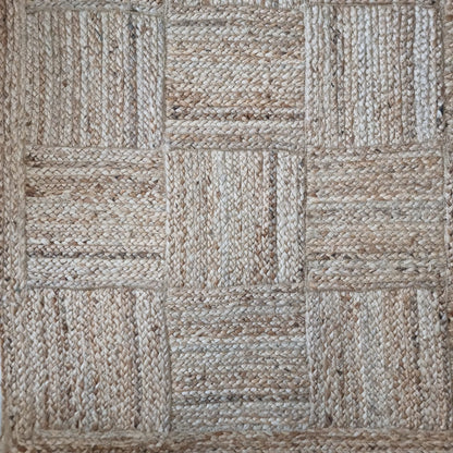 Jute Check Rug -IC-17281 Natural