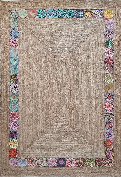 Jute Rug -IC- 17989 Natural /Multi