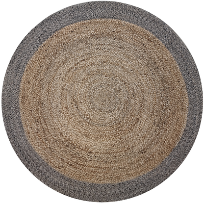 Jute Cotton Braided Round -IC-18367 / Natural